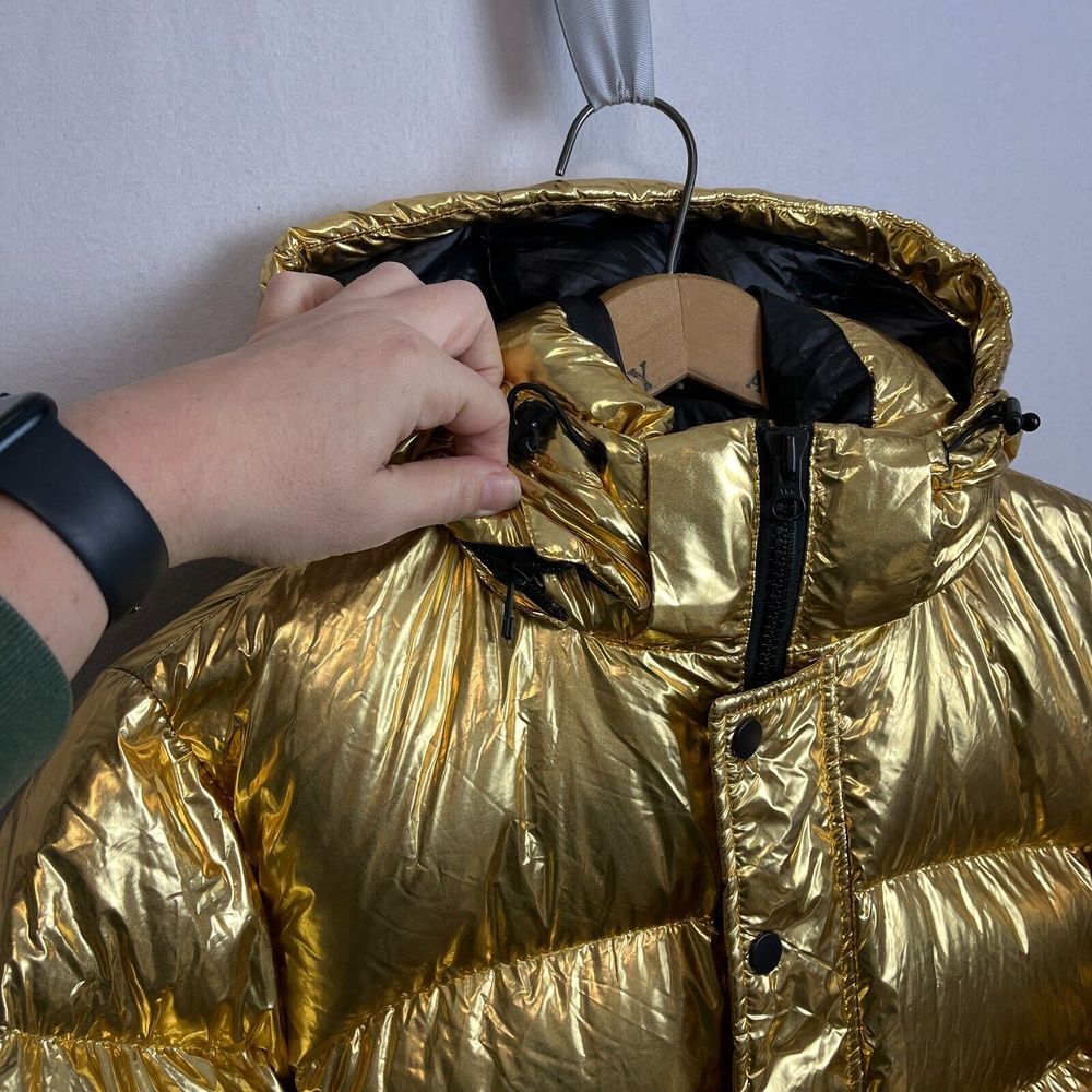 TNA Metallic Gold Puffer Jacket - Picture 11 of 16